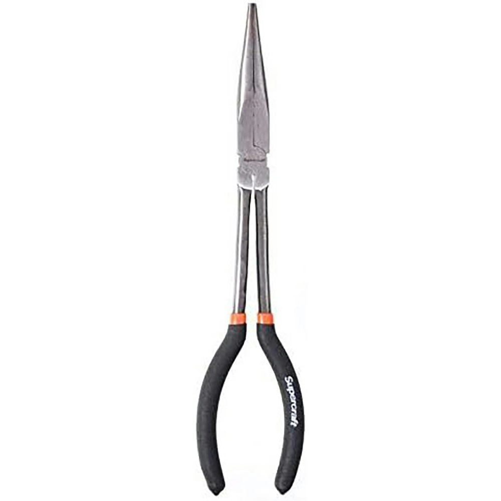 Supercraft Long Reach Needle Nose Pliers Carbon Steel 280mm Soft Grip Handles