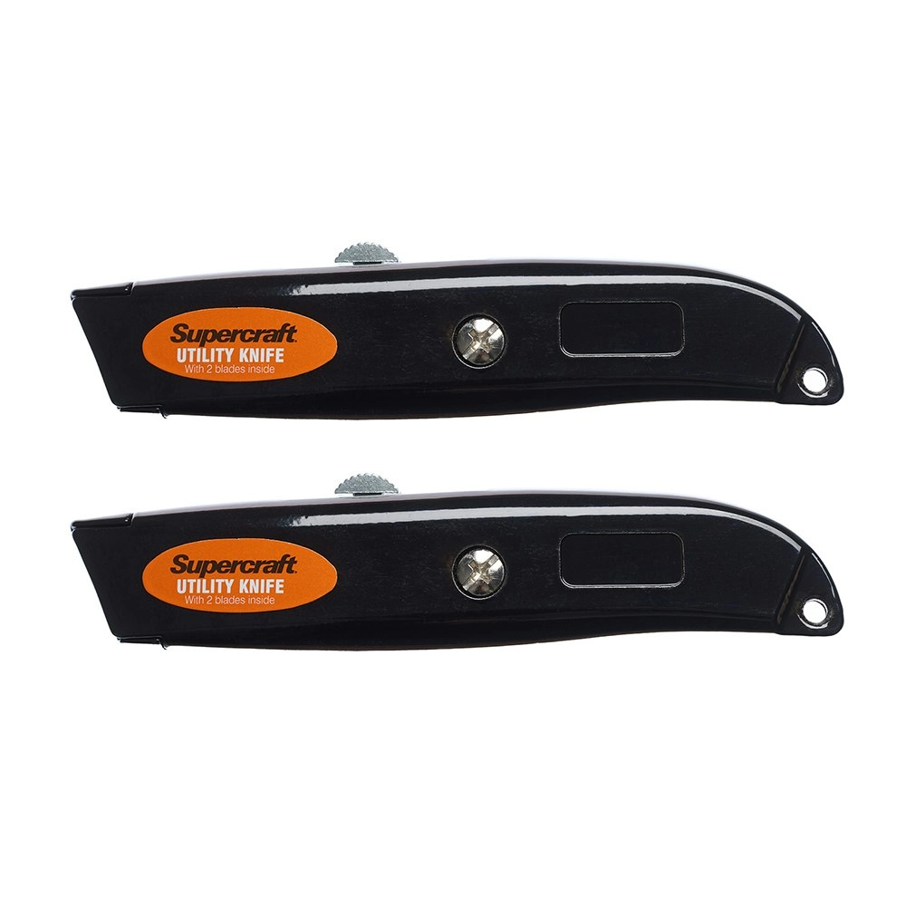 2x Supercraft Trimming Heavy Duty Multipurpose Box Cutter Utility Knife Tool