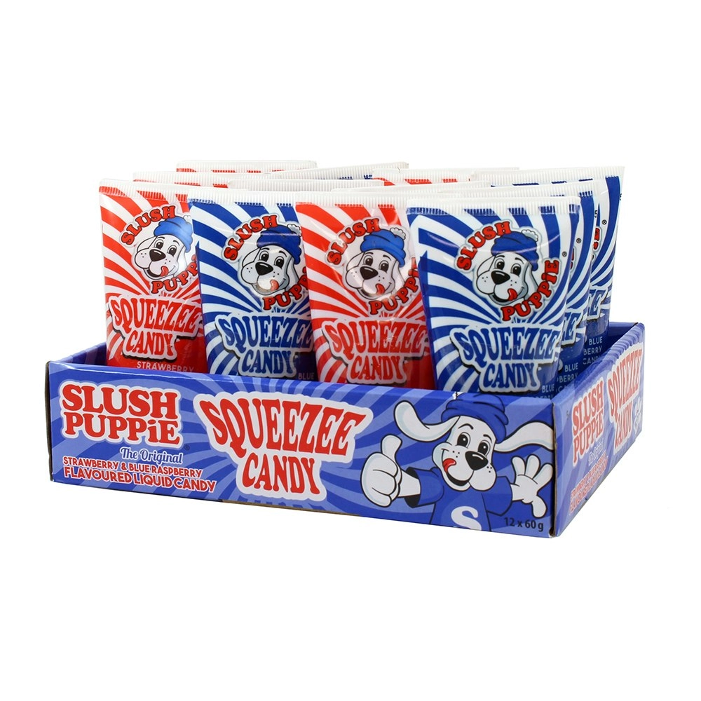 12pc Slush Puppie Squeeze Tube Liquid Candy Confectionary/Candy 60g Kids 5y+