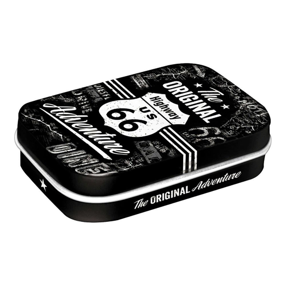 Nostalgic Art 6cm Metal Tin Mint Box Route 66 Adventure Fresh Breath Hard Candy