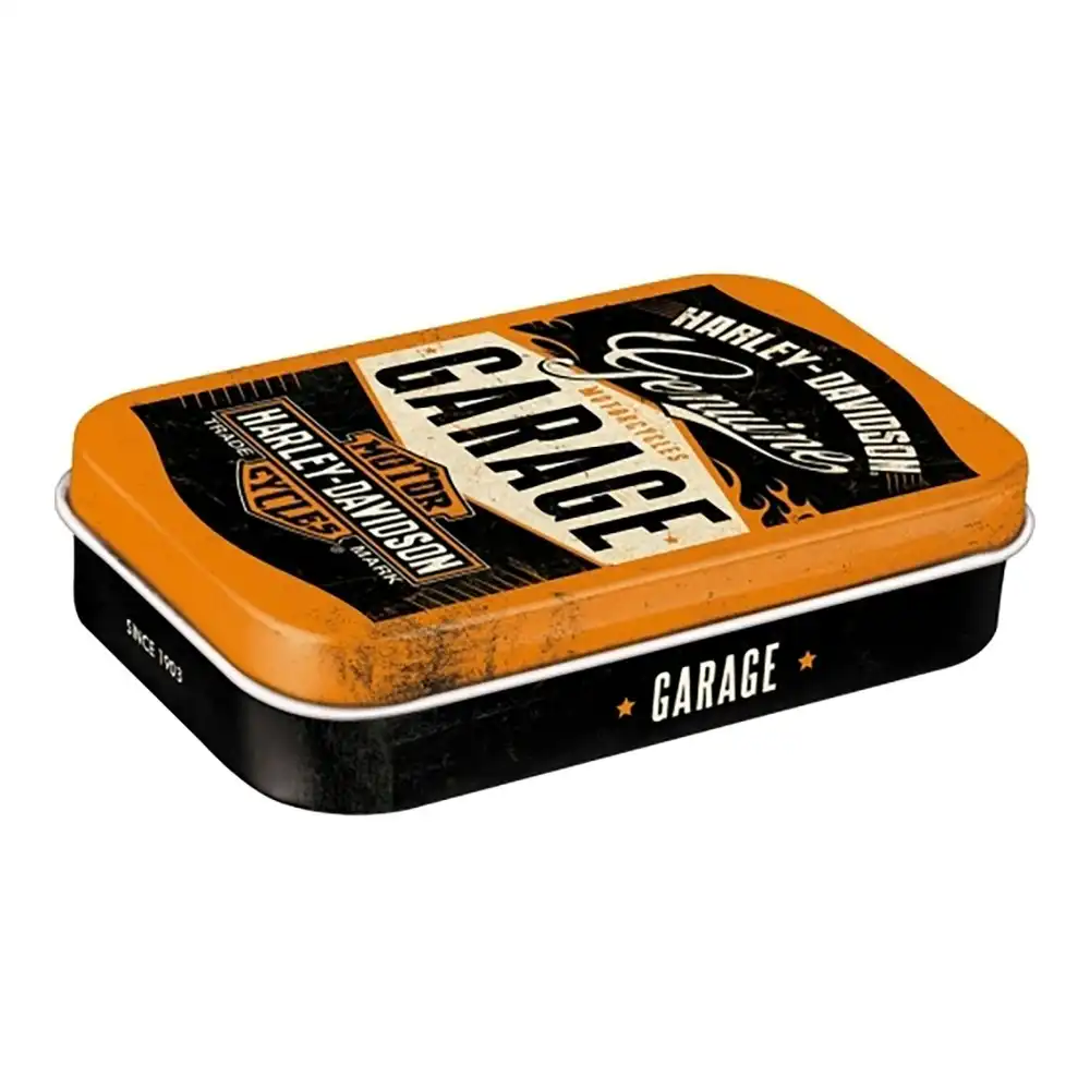 Nostalgic Art 10cm Tin Mint Box XL Harley-Davidson Garage Fresh Breath Candy