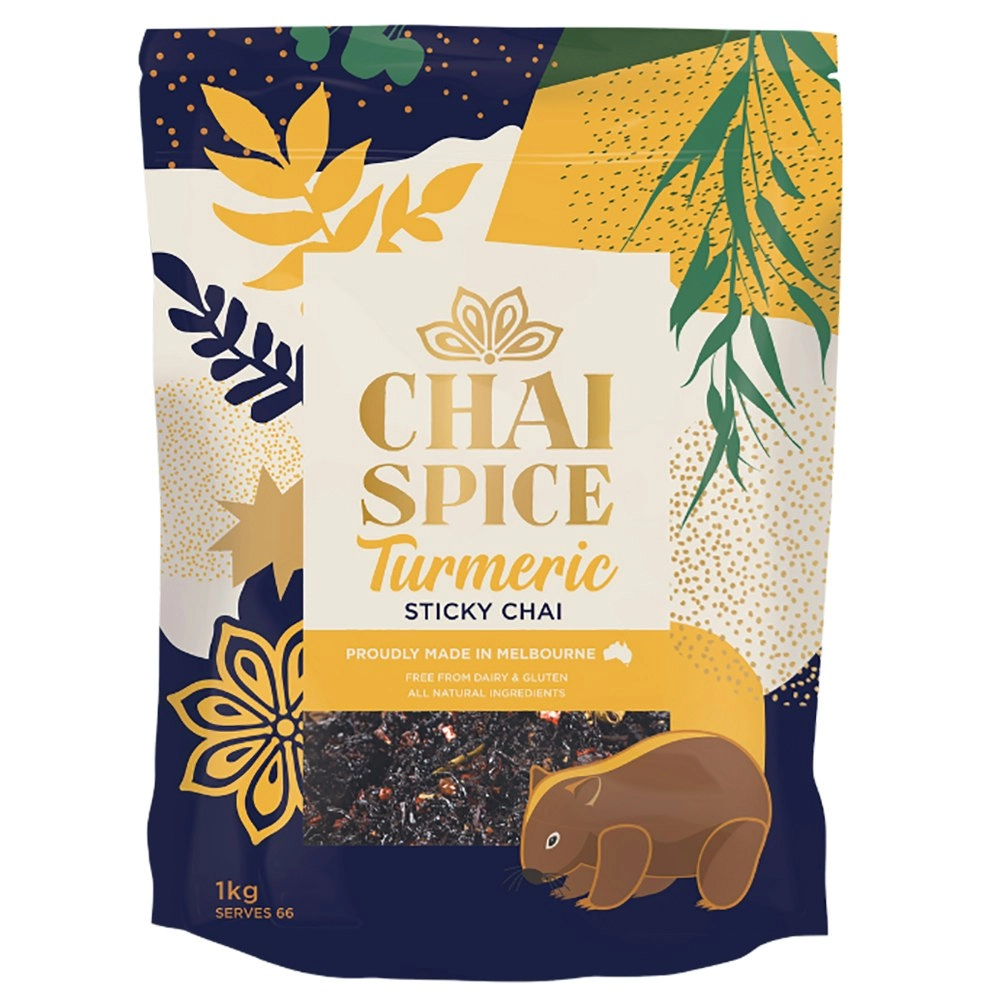 Chai Spice Turmeric Sticky Chai Natural Honey Hot Drink Blend Tea Drink 1kg