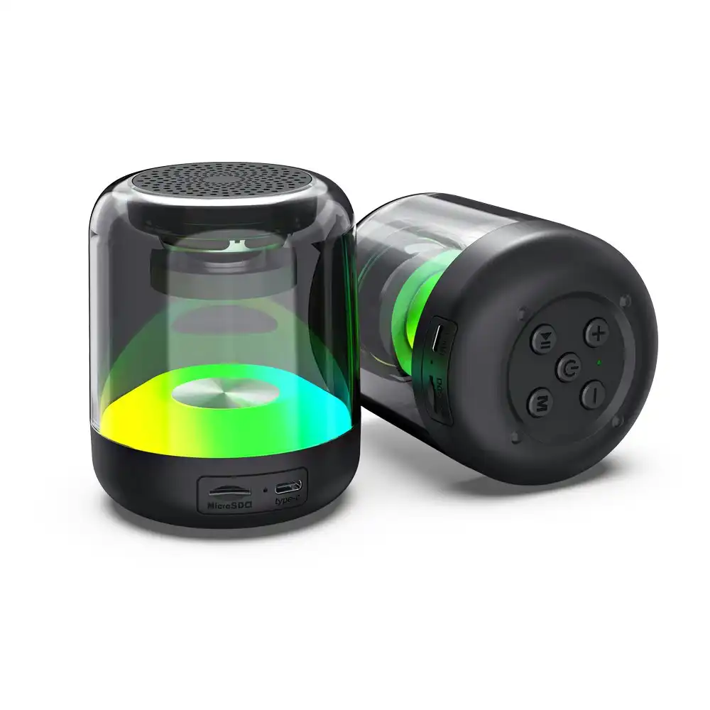 2pc True Sound LED Colour Changing 2000mAh Wireless Bluetooth Speaker Set