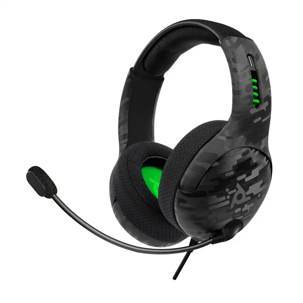 PDP Gaming LVL50 Wired Stereo Gaming Headset f/Xbox Seris X/S/One Console Camo