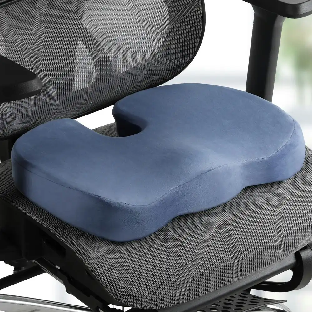Giselle Bedding Seat Cushion Memory Foam Pillow Blue