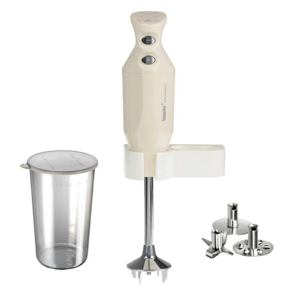 Bamix Mono 140W Electric Hand Stick Blender Beat/Shred/Chop Mixer w/Beaker Cream