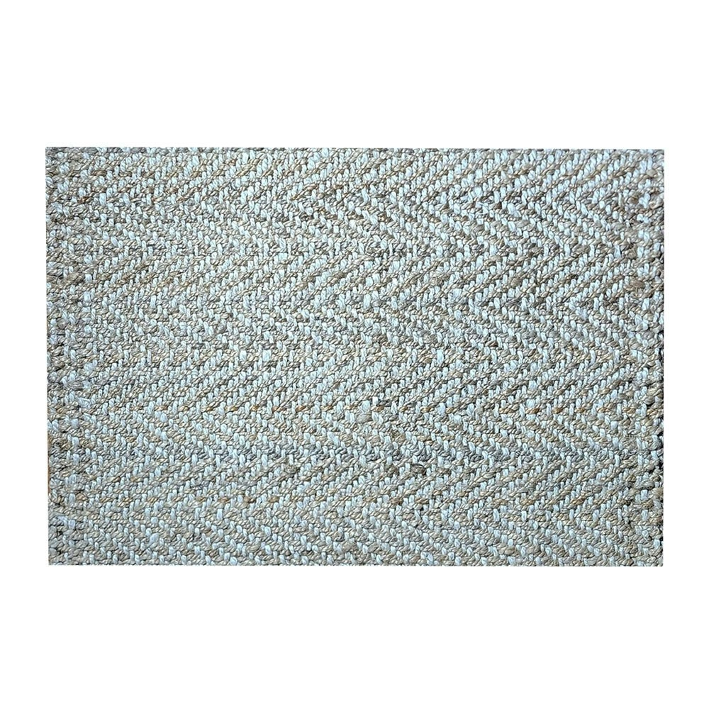 Solemate Jute 2 Tone Zig Zag 60x90cm Stylish Outdoor Entrance Doormat