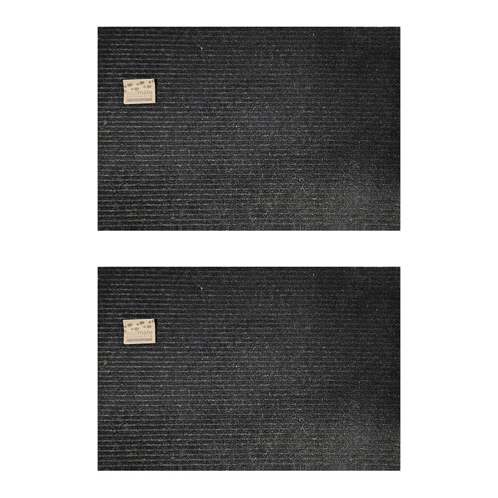 2PK Solemate Marine Carpet Ribbed 60x90cm Functional Outdoor Front Doormat