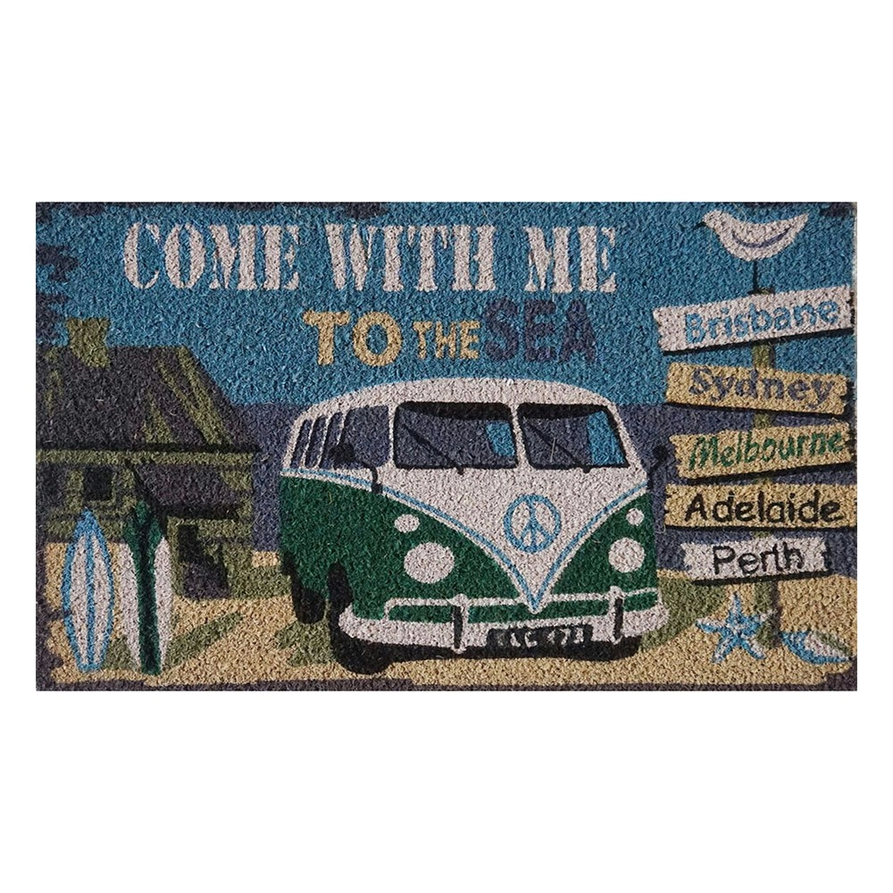 Solemate Latex Backed Coir Traveller Kombi 45x75cm Slimline Outdoor Doormat