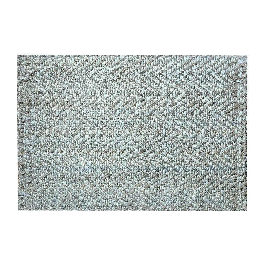 Solemate Jute 2 Tone Zig Zag 50x80cm Stylish Outdoor Entrance Doormat