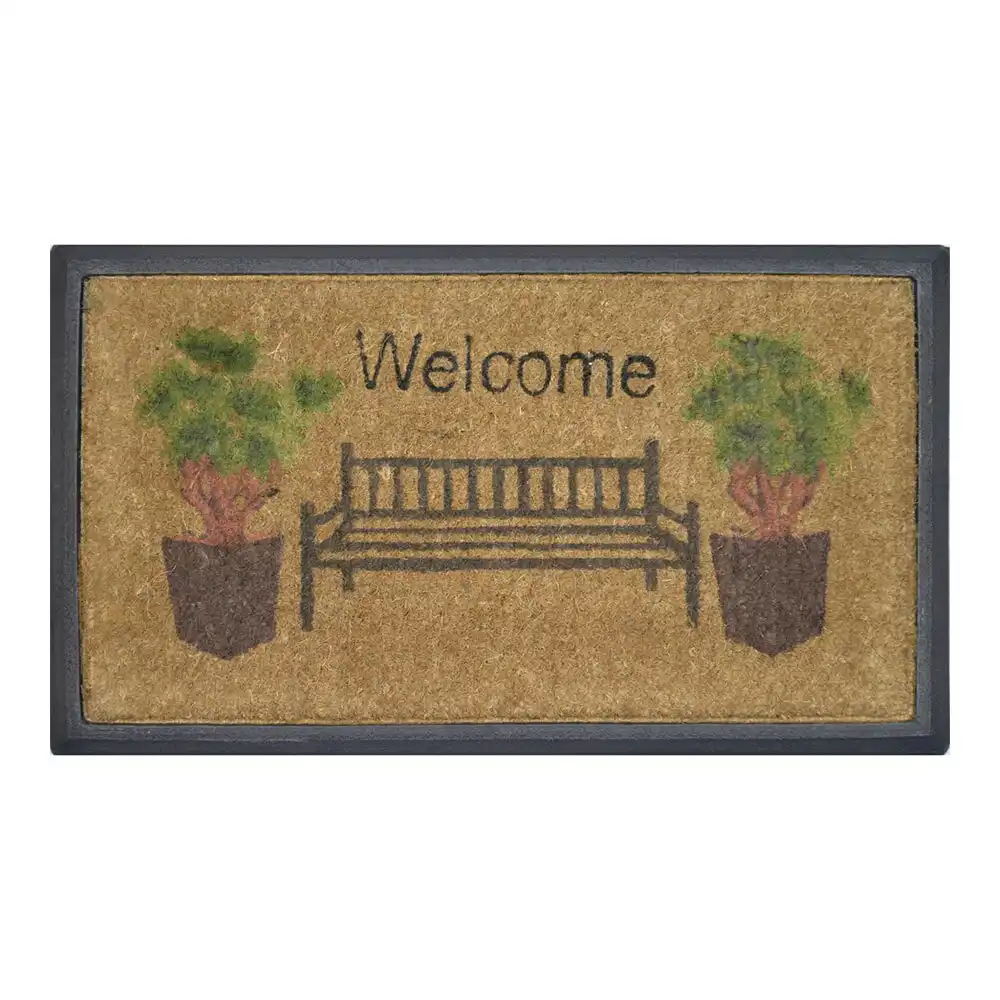 Solemate Welcome Bench 40x70cm Themed Stylish Durable Outdoor Front Doormat