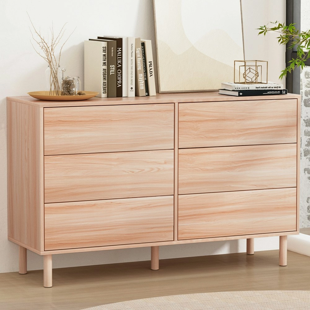 Artiss 6 Chest of Drawers - ALVA Pine