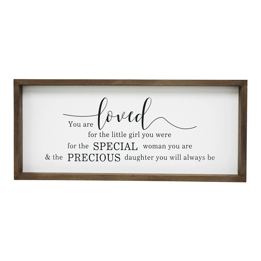 MDF 48cm Daughter Sign Home Wall/Tabletop Decorative Rectangular Message Plaque