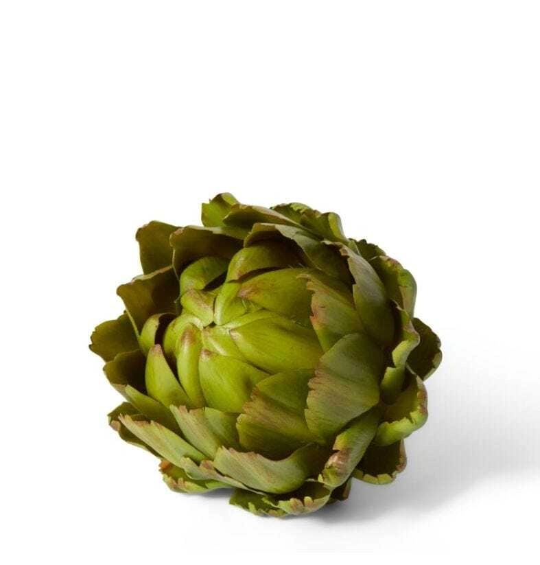 E Style 13cm Plastic Artichoke Fruit Ornament Tabletop Decor Display Green