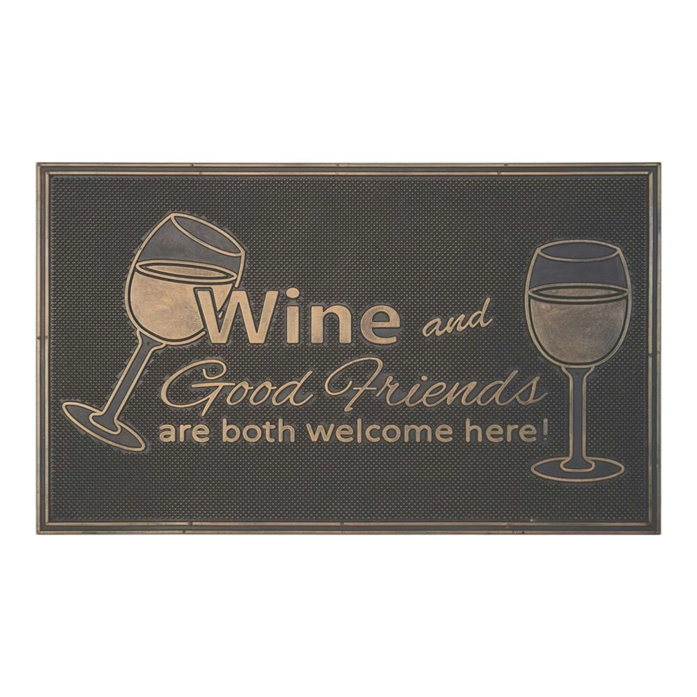 Solemate Metallic Copper Wine 45x75cm Stylish/Durable Outdoor Front Doormat