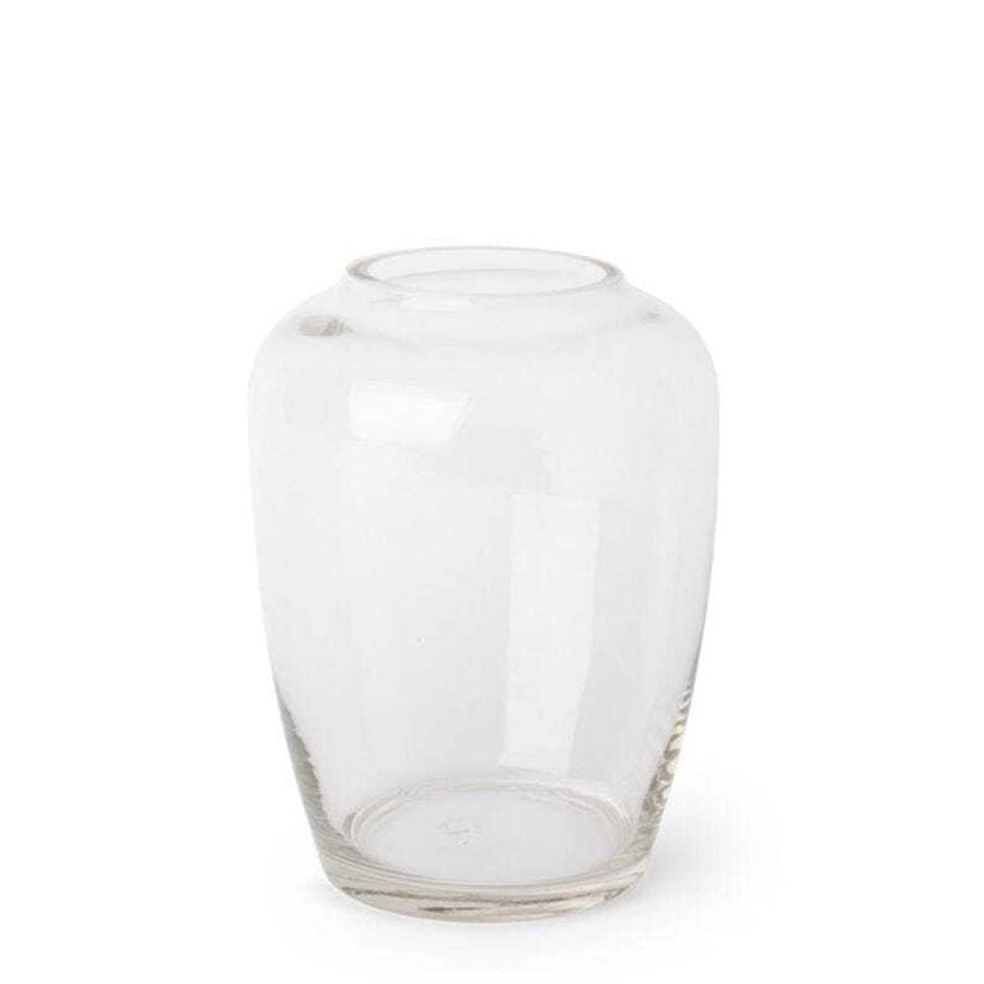 E Style 25cm Glass Brice Tall Plant/Flower Vase Tabletop Home Decor Clear