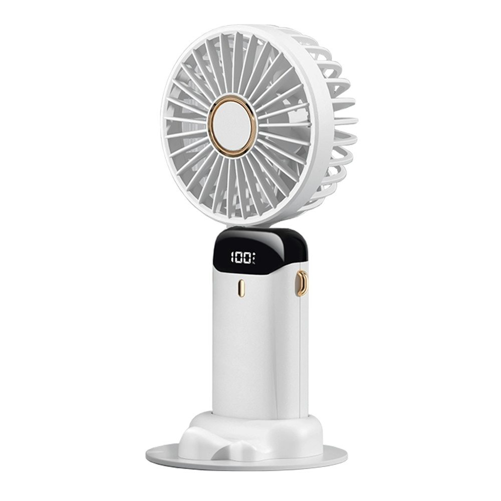 Koolmaxx 3 in 1 Rechargable Portable Ultra Adjustable Indoor/Outdoor Fan White