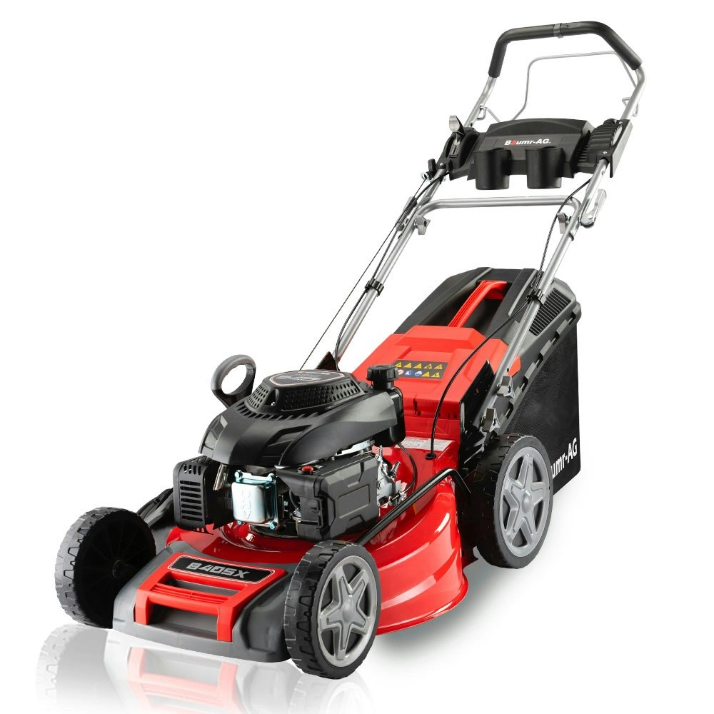 Baumr-AG 220cc Lawn Mower 4-Stroke 20 Inch Petrol Lawnmower 4-in-1 Self-Propelled Push