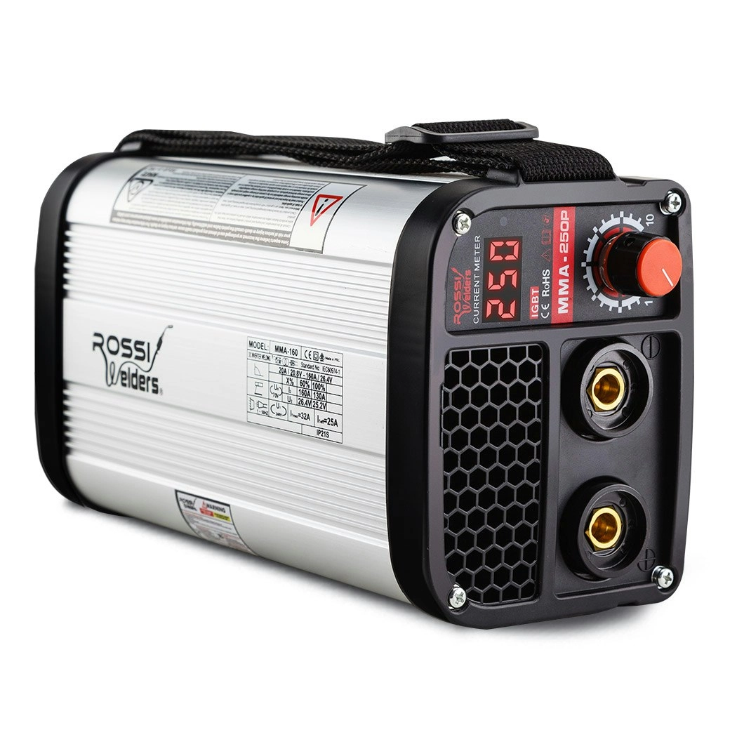 Rossi 250 Amp Ultra-Portable Welder, MMA ARC Stick DC iGBT Inverter Welding Machine, 15A Plug