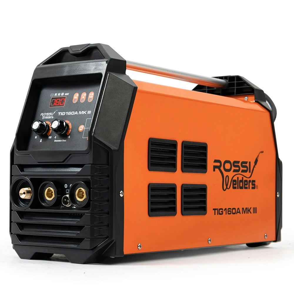 Rossi 160 Amp Inverter Welder TIG Arc Stick, AC/DC, with Accessories (15A Plug)