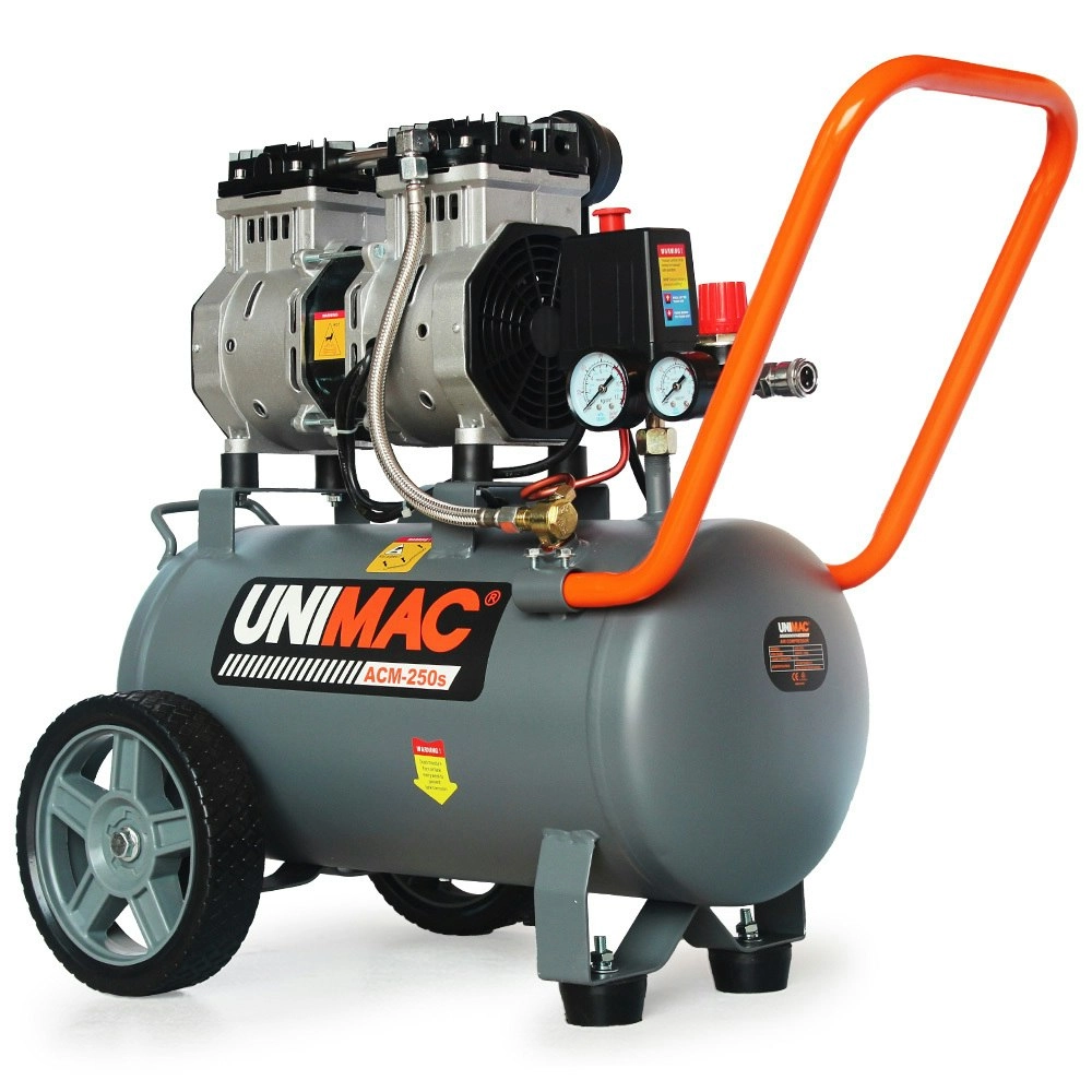 Unimac 25L 1.5HP Silent Oil-Free Electric Air Compressor, Portable