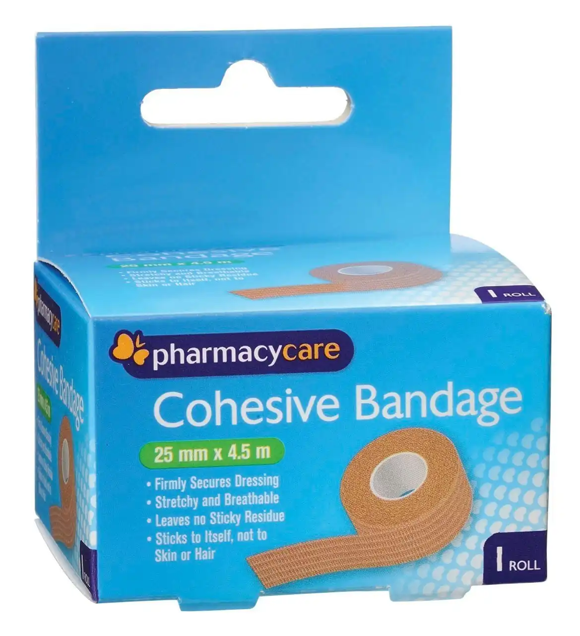 Pharmacy Care Cohesive Bandage 25mmx4.5m