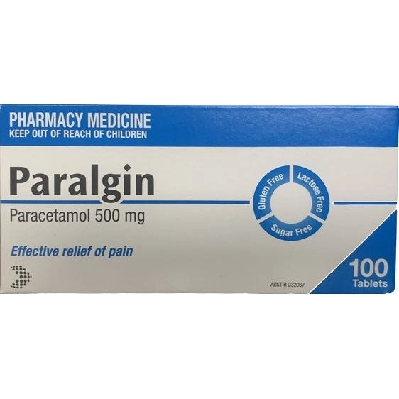 Paralgin 500mg 100 Tablets