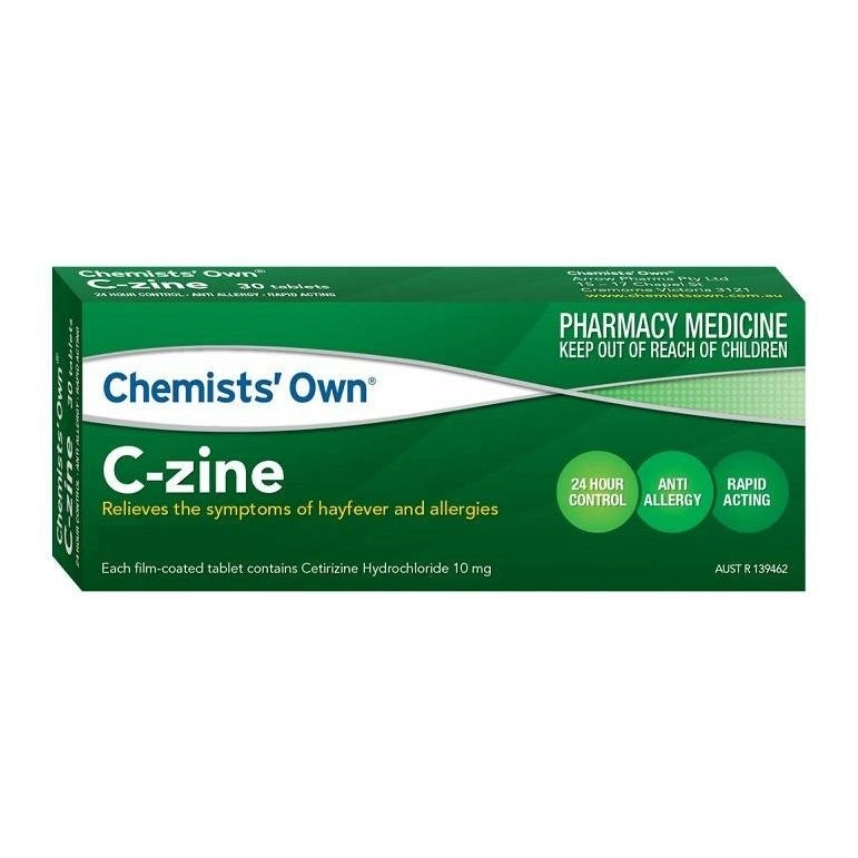 Chemists' Own C-Zine 10mg 10 Tablets (Generic for Zyrtec)