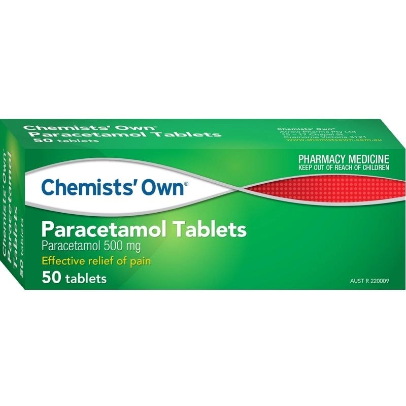 Chemists' Own Paracetamol 50 Tablets (Generic of Panadol)