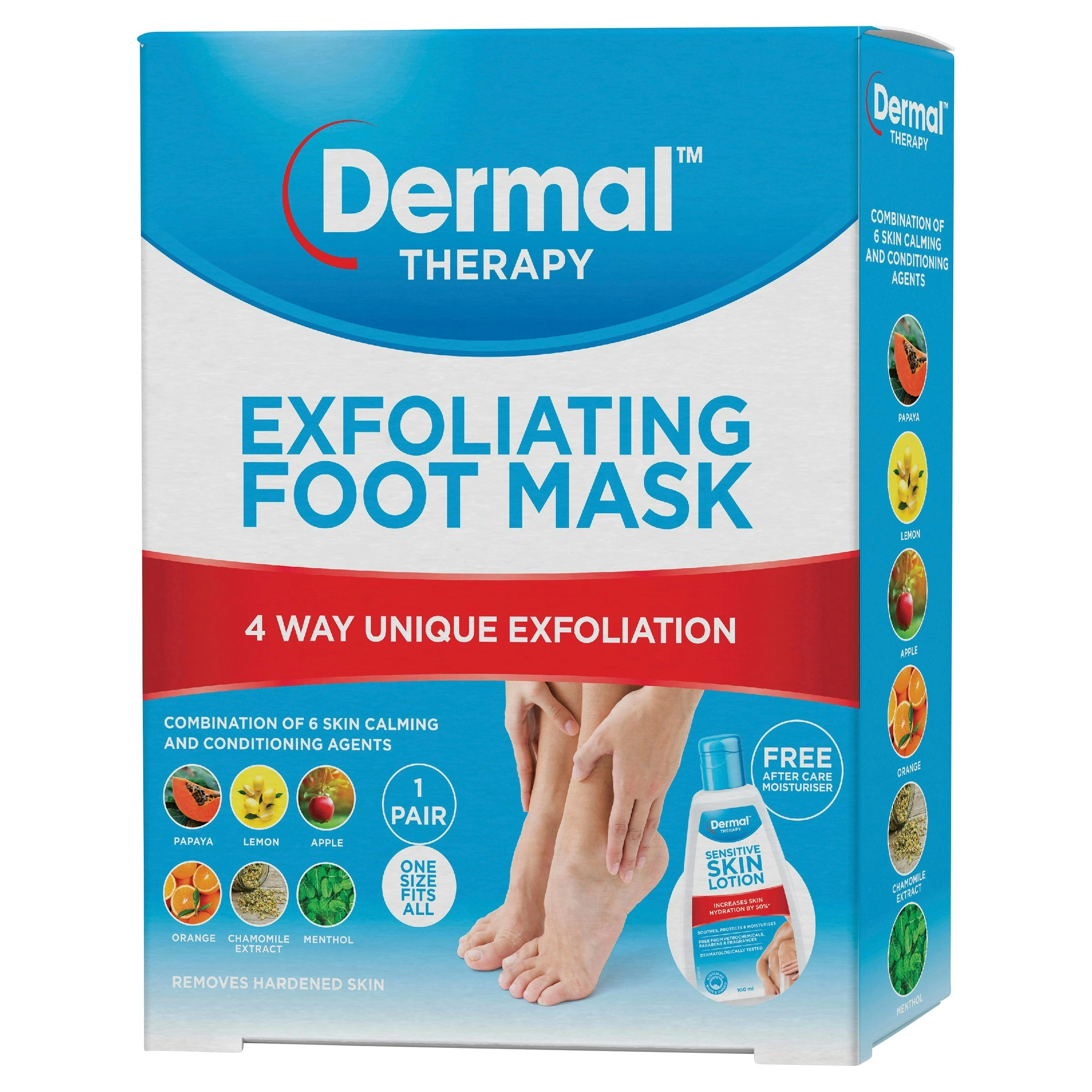 Dermal Therapy Exfoliating Foot Mask 1 Pair