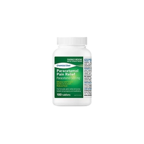 Chemists' Own Paracetamol Pain Relief 100 Tablets (Bottle) (Generic of Panadol)