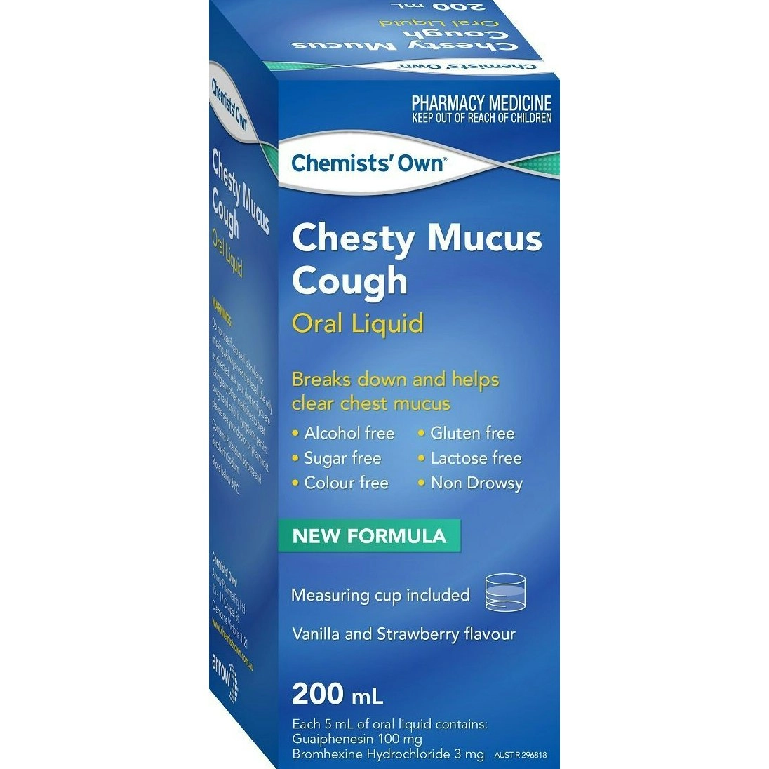 Chemists' Own Chesty Mucus Cough 200ml (Generic for Bisolvon)