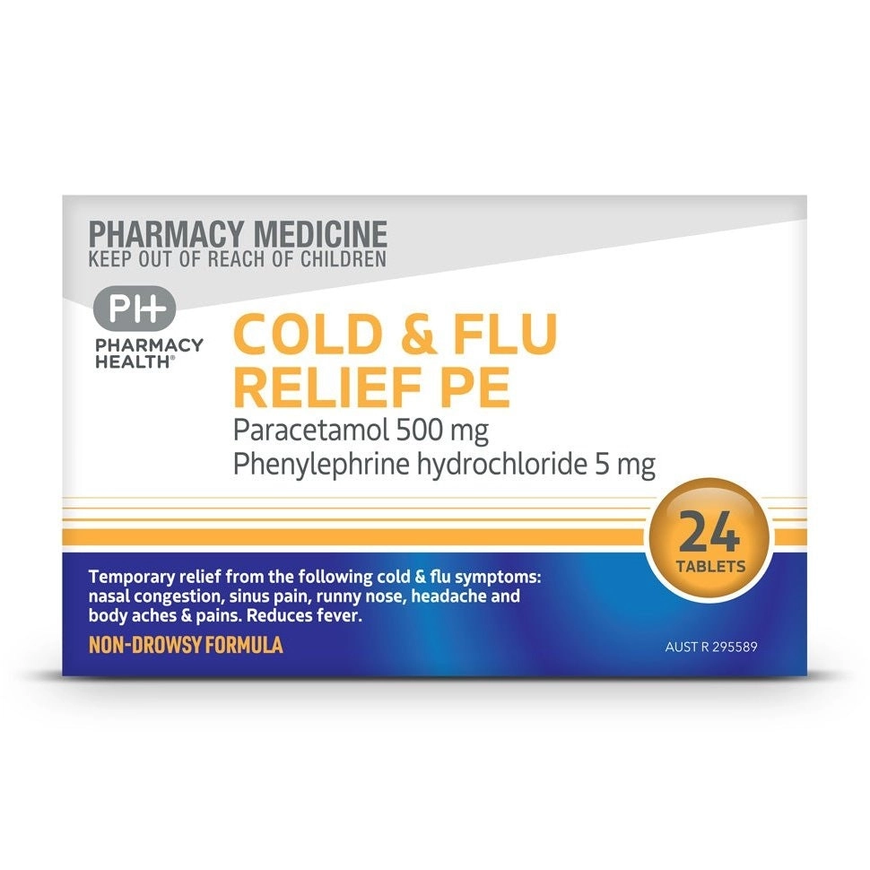 Pharmacy Health COLD & FLU RELIEF PE 24 TAB