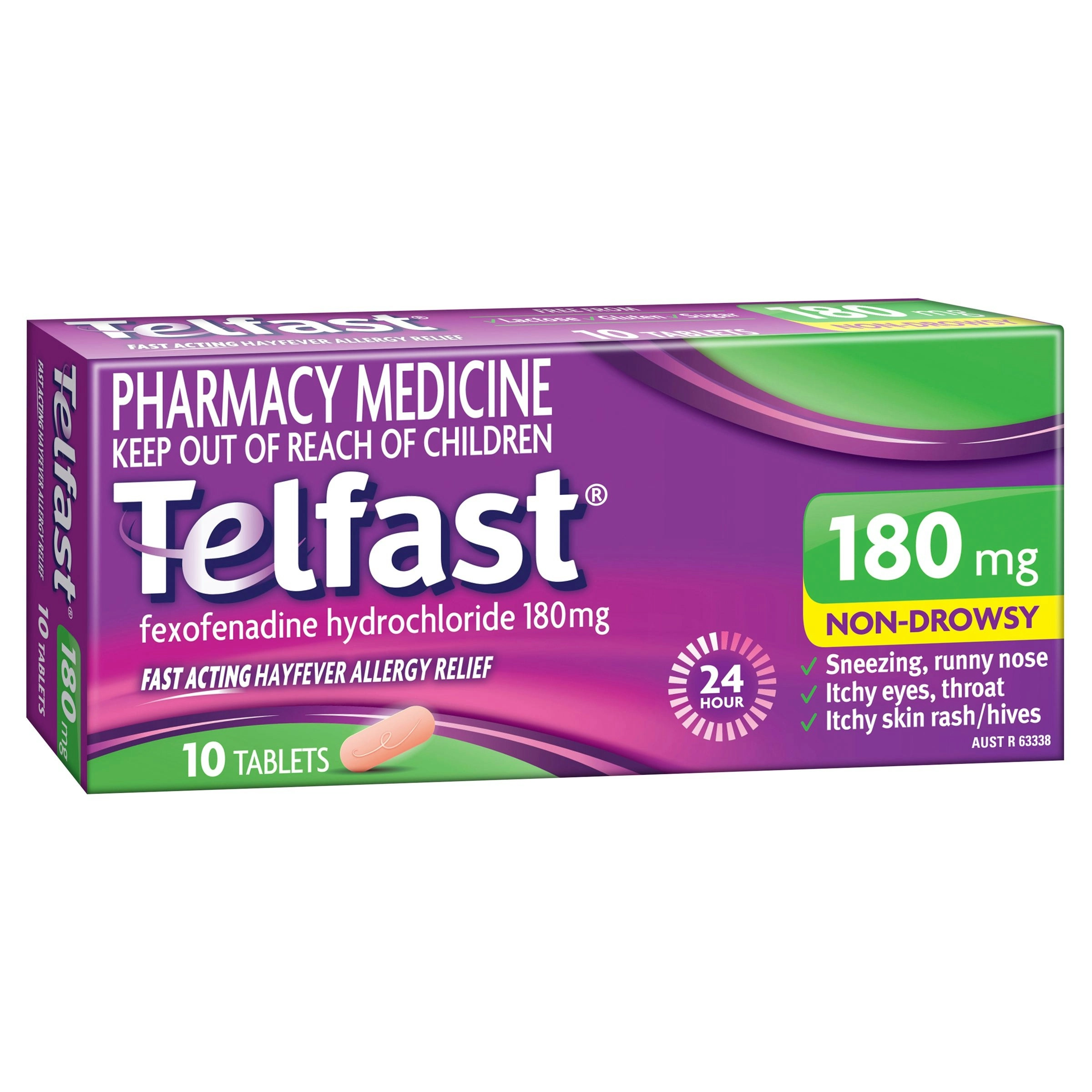 Telfast 180mg 10 Tablets