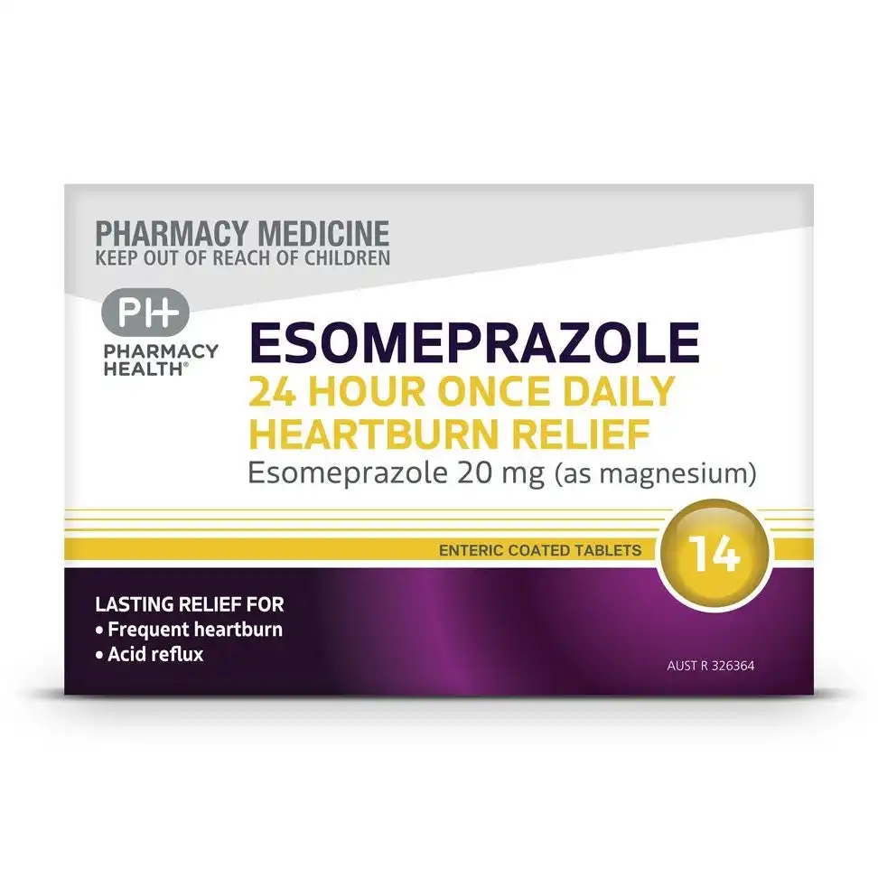 Pharmacy Health ESOMEPRAZOLE 24H 1DAILY 20MG 14TAB