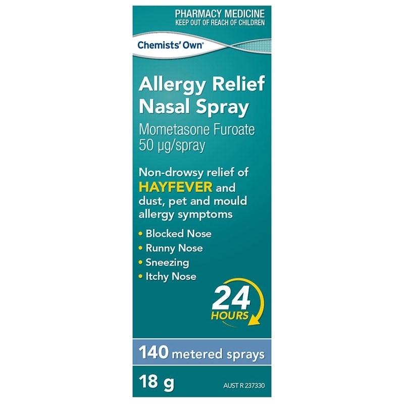 Chemists' Own Mometasone Nasal Spray Allergy Relief 140 Spray (Generic of Nasonex)