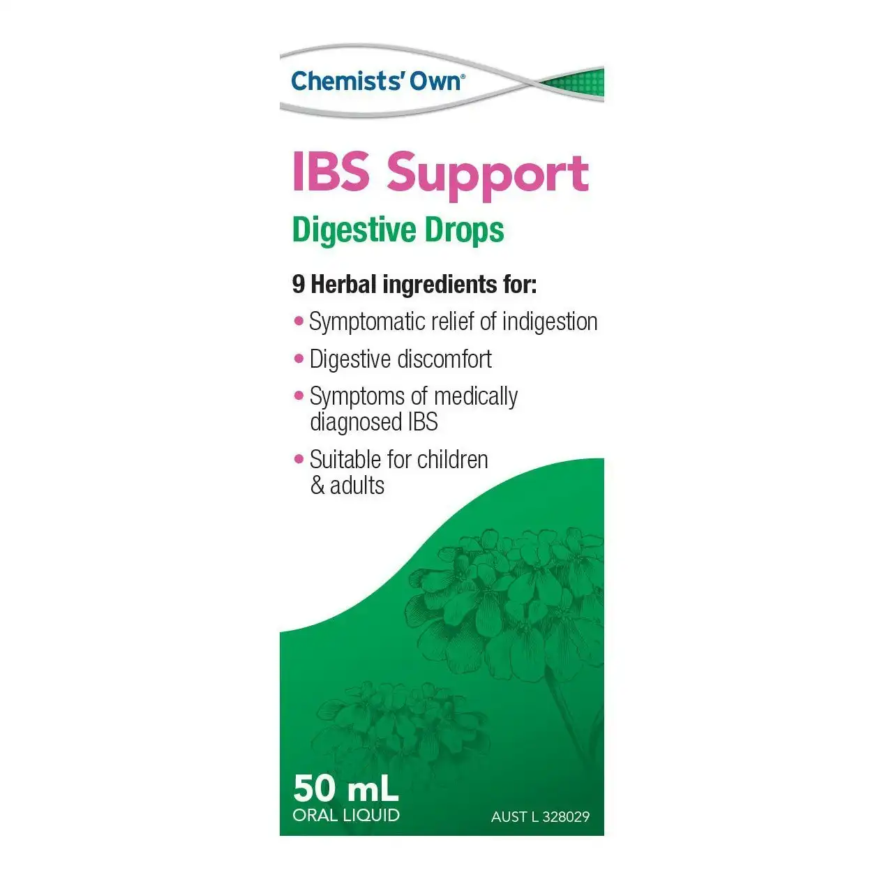 Chemists' Own IBS Support Digestive Drops 50mL (Alternative to Iberogast)