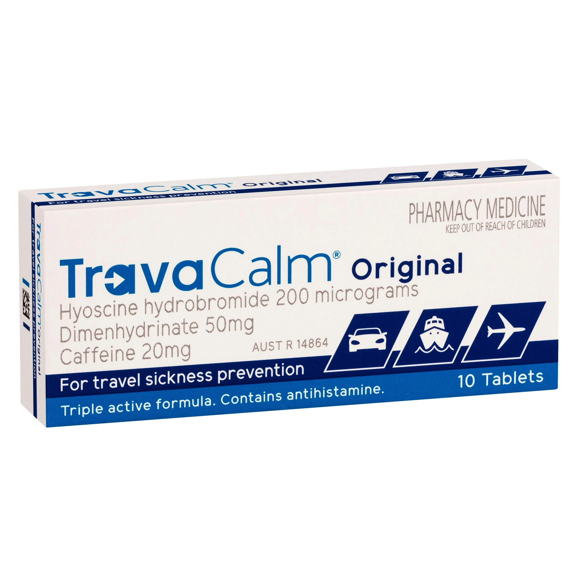 TRAVACALM Original 10 Tablets