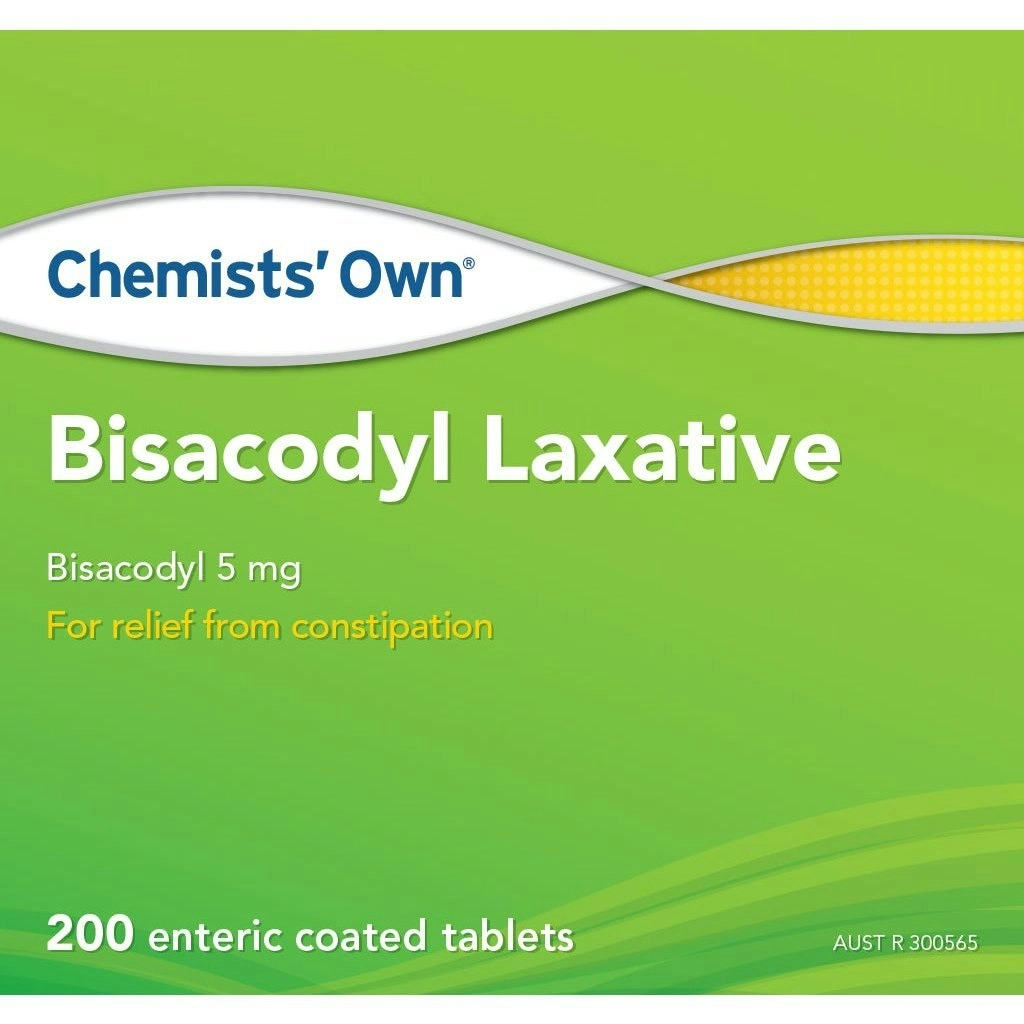 Chemists' Own Bisacodyl Laxative 200 Tablets (Generic of Dulcolax)