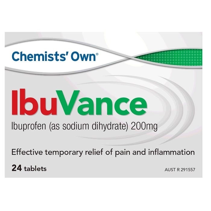 Chemists' Own Ibuvance 200mg Tablets 24 (Alternative to Nurofen Zavance)