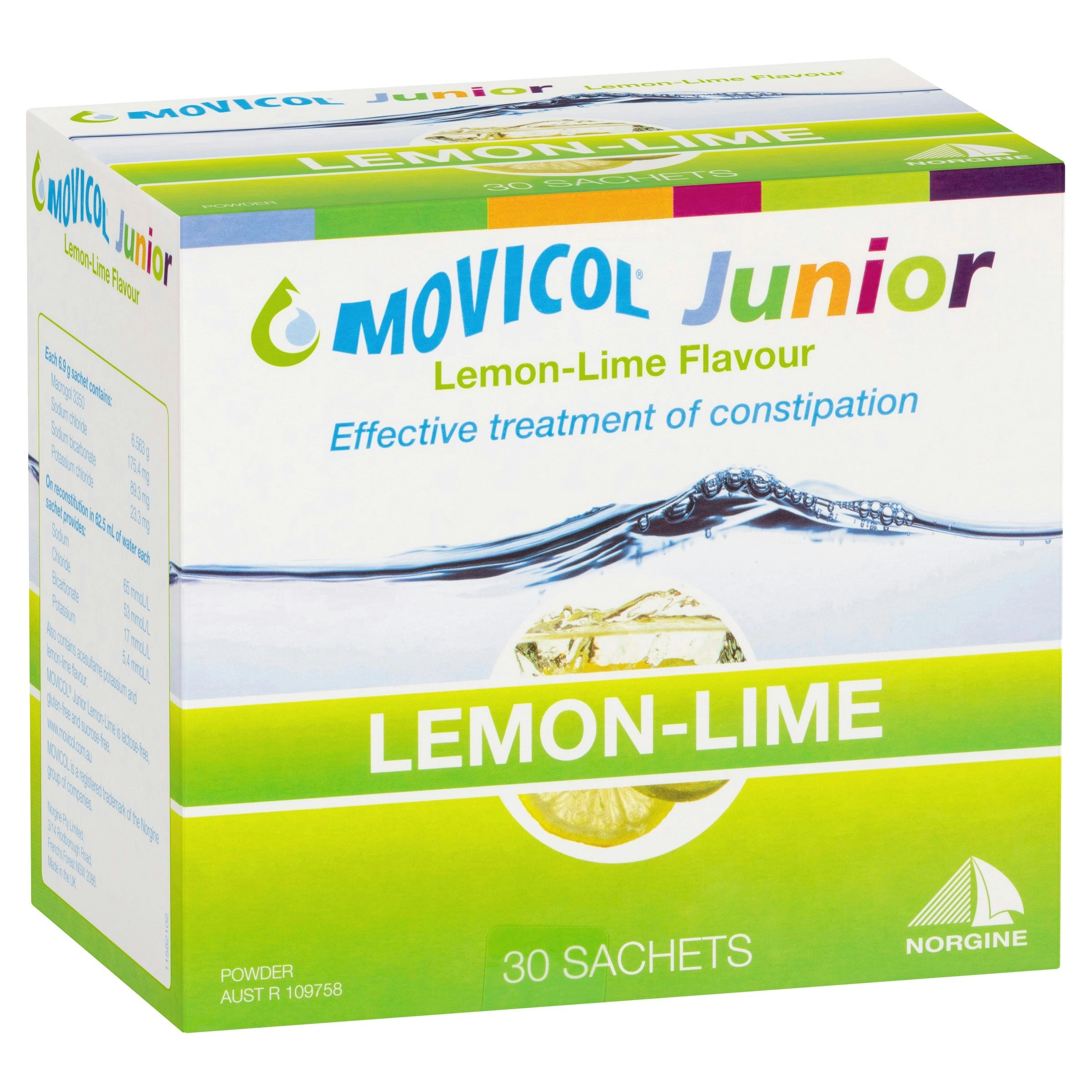 MOVICOL Junior Lemon Lime 30 Sachets