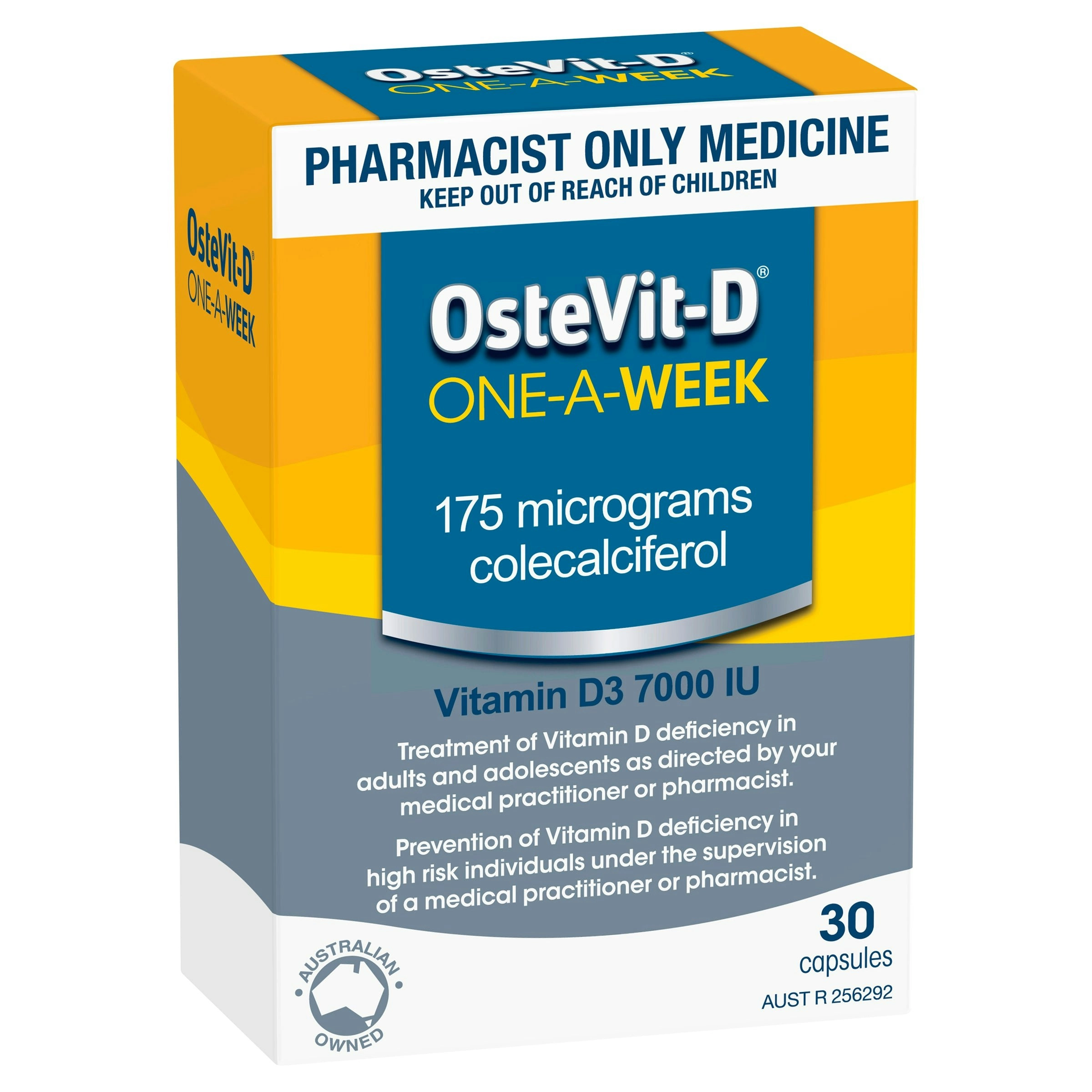 OsteVit-D One-A-Week Vitamin D3 7000 IU 30 Capsules(S3)