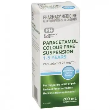 Pharmacy Health PARACET SUSP 1-5YR COL FREE 200ML