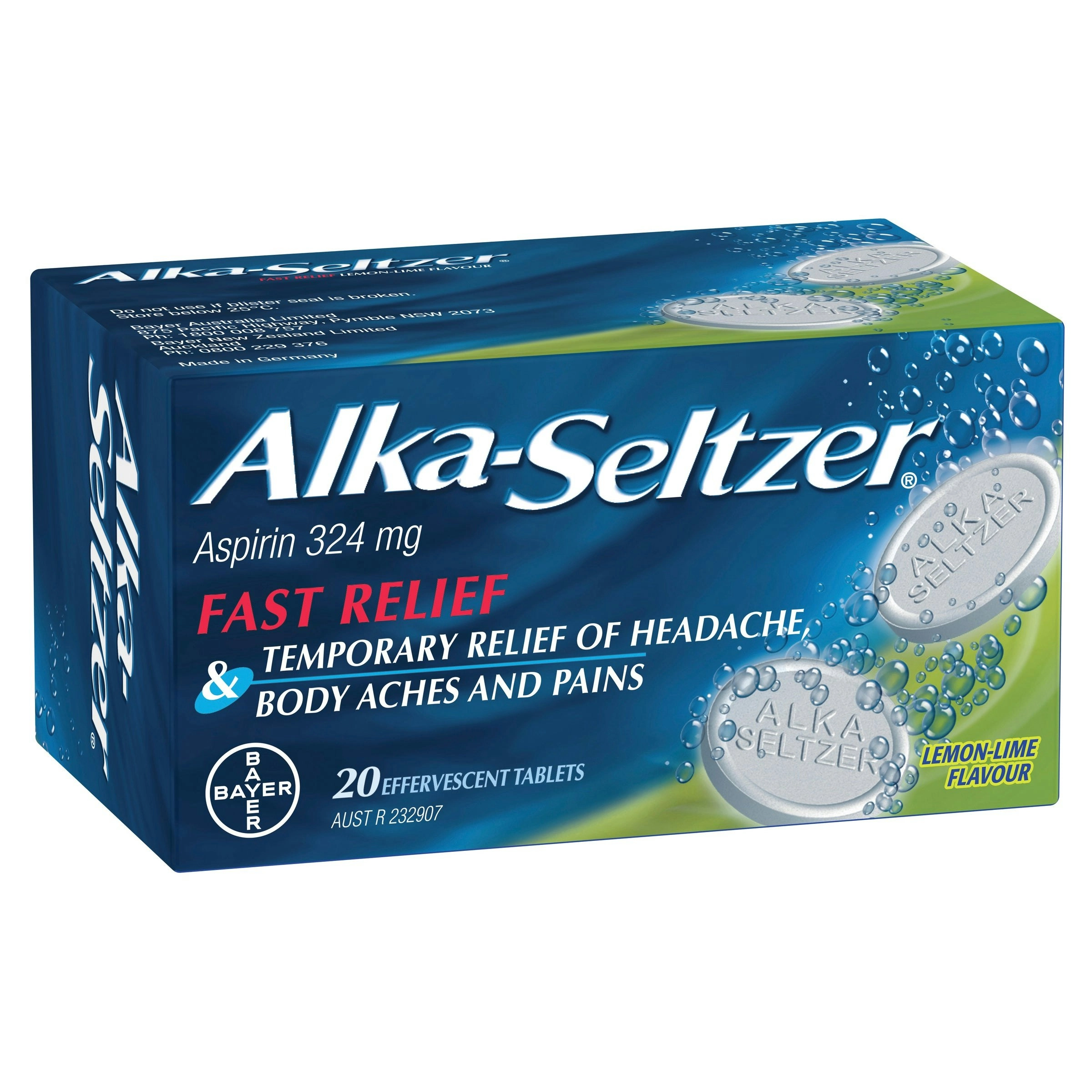 Alka-seltzer Lemon-lime Effervescent 20 Tablets