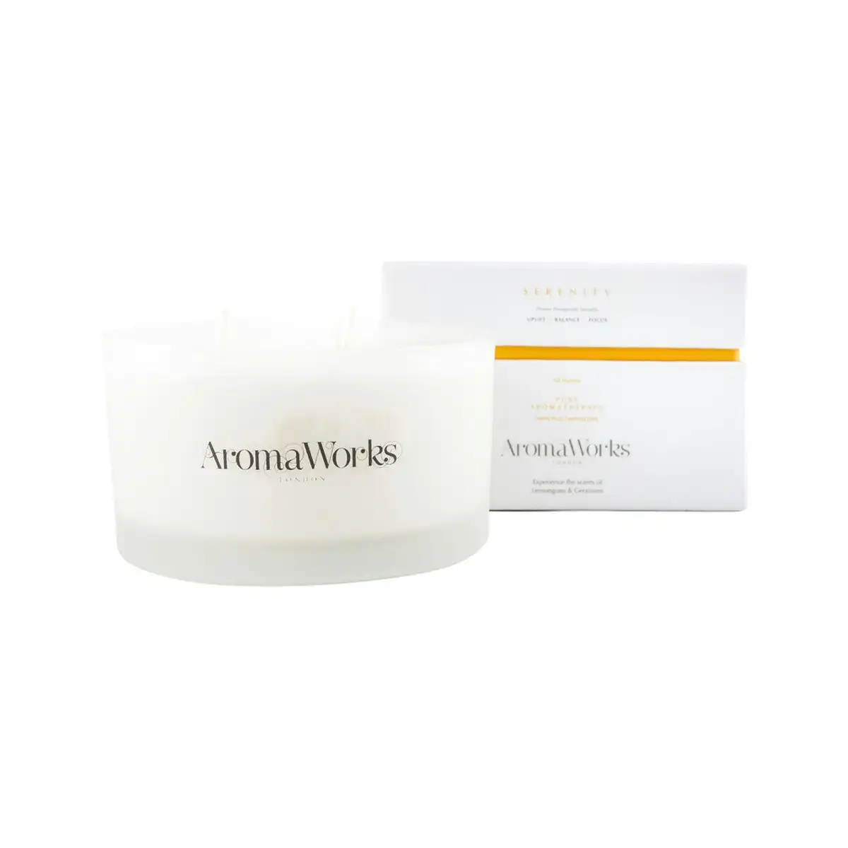 AromaWorks 3 Wick Candle Serenity Large 400g