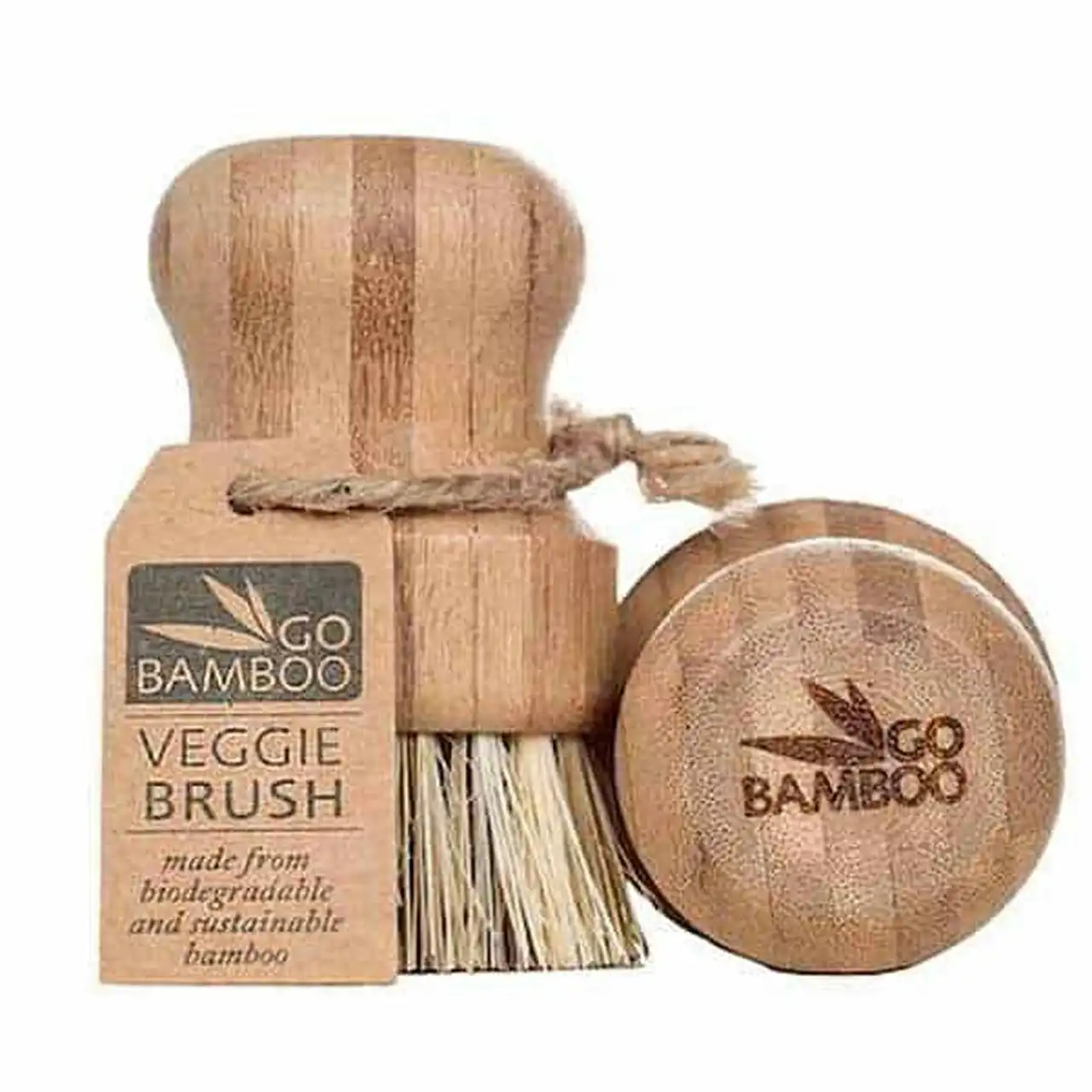 Go Bamboo Veggie Brush 100% Biodegradable 1