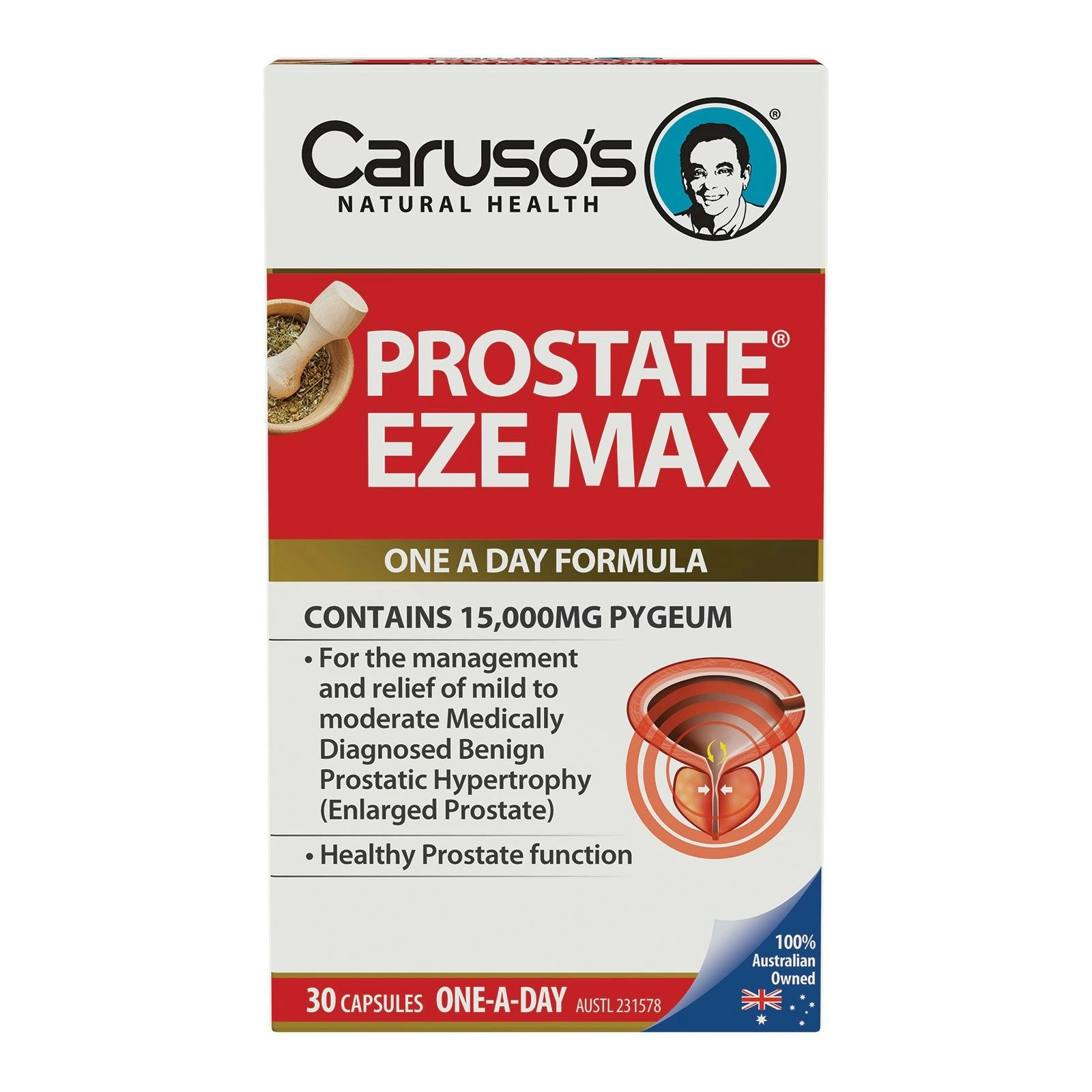 Caruso's Natural Health Prostate Eze Max 30 Capsules