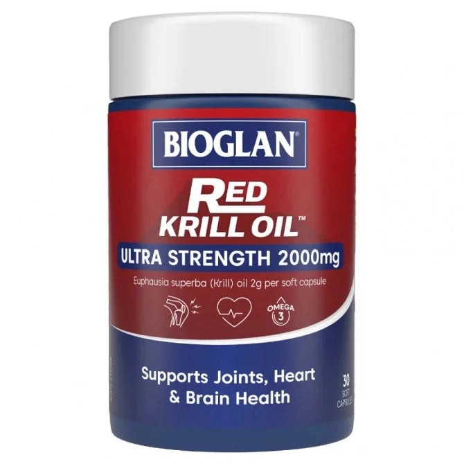 Bioglan Red Krill Oil Ultra Strength 2000mg 30 Capsules