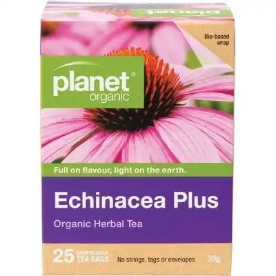 Planet Organic Herbal Tea Bags Echinacea Plus 25