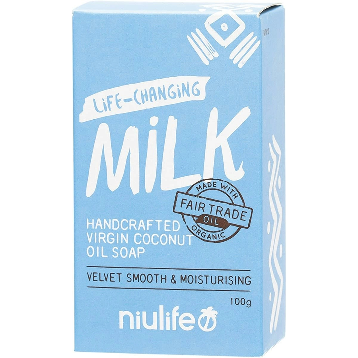 Niulife Coconut Oil Soap Coconut Milk 100g